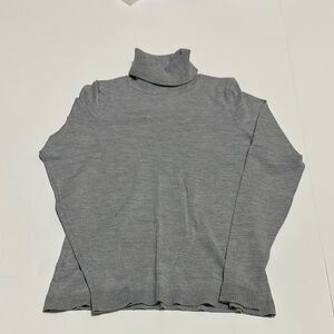 Loft Petites Size XXSP Gray Turtleneck Sweater